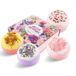 Bath Bombs Bubble Bath Bath Salt Ball Shower Bombs Bath Bombs 4PCS