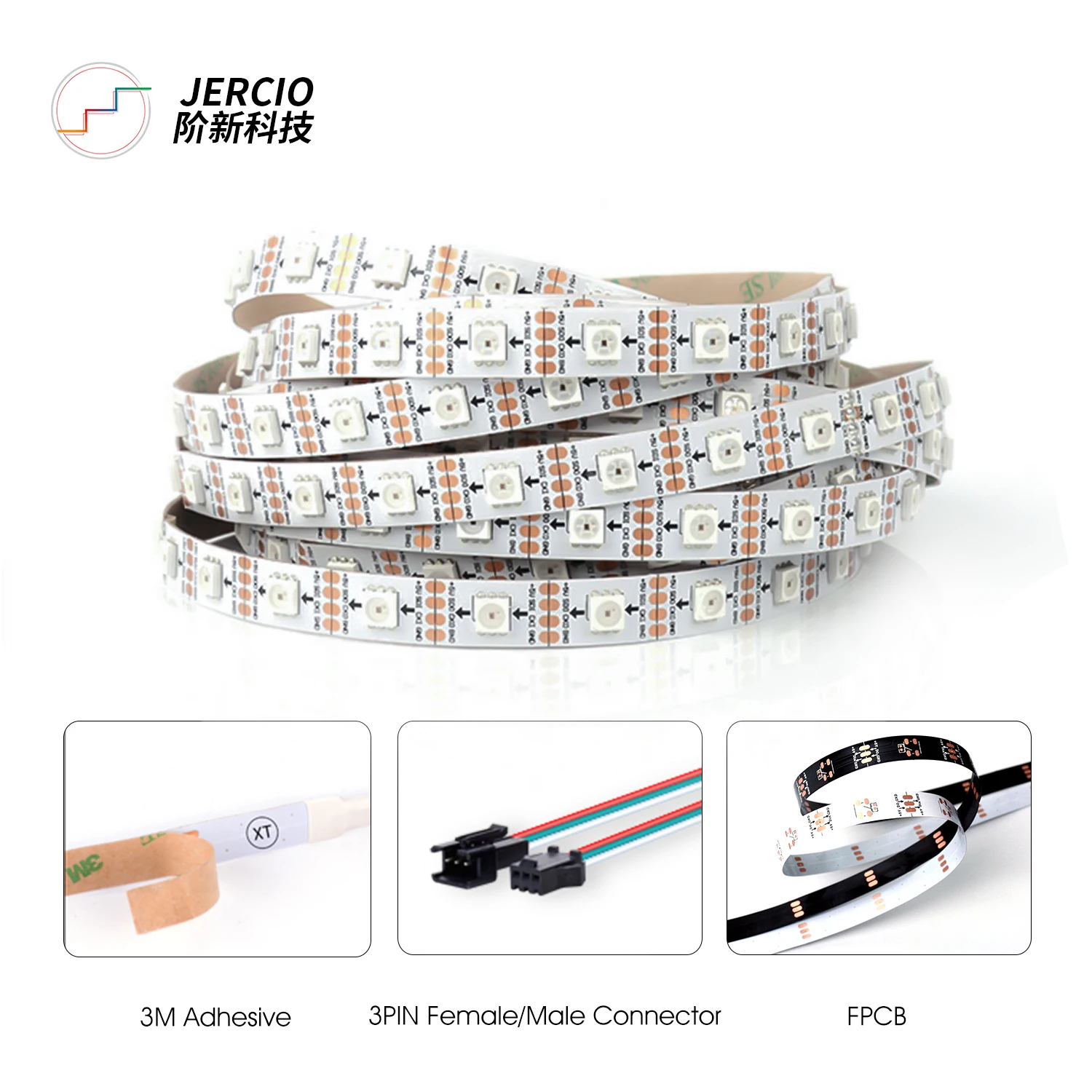JERCIO SK9822 подобный APA102C 30/60/144 двухсигнальный провод светодиоды/пиксель/м