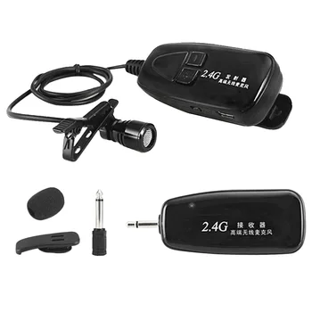 

2.4G 2 In 1 Speech Multifunction Guide For Smartphones USB Rechargeable Promotion 3.5mm Headphone Jack Wireless Microphone