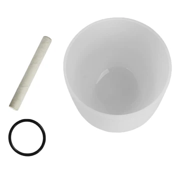 

G Tuned Crystal Singing Bowl 10 Inch W/ Stick Rubber Pad Meditation Yoga