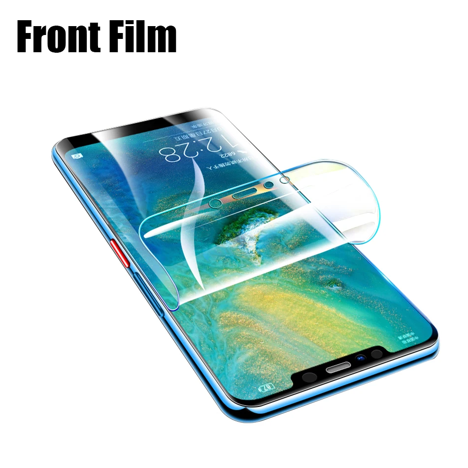 100D Защитная Гидрогелевая пленка на весь экран для huawei mate 30 Pro P20 Lite, мягкая защитная пленка для P30 mate 20, стекло для объектива камеры - Цвет: Front Hydrogel Film