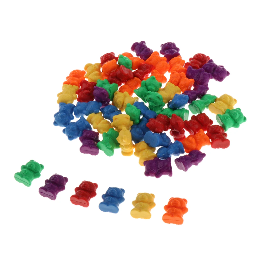 60pcs  Bear Family Sort, Pattern & Play Activity Set