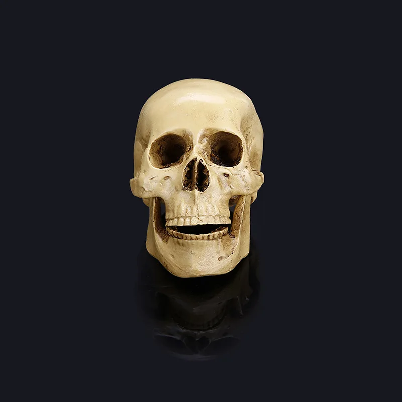 1 Piece Figurines Resin Small Head Skull Halloween Gift Personality Home Decoration Furniture Ornaments Craft Design 8.5x11cm | Дом и сад