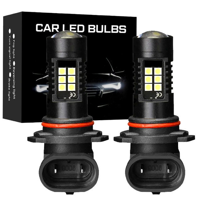 2Pcs H8 H11 Led-lampen HB4 9006 HB3 9005 H16 Jp Led Fog Light Bulb Auto  Driving Drl Auto lamp 6000K Wit 12V 1200LM - AliExpress