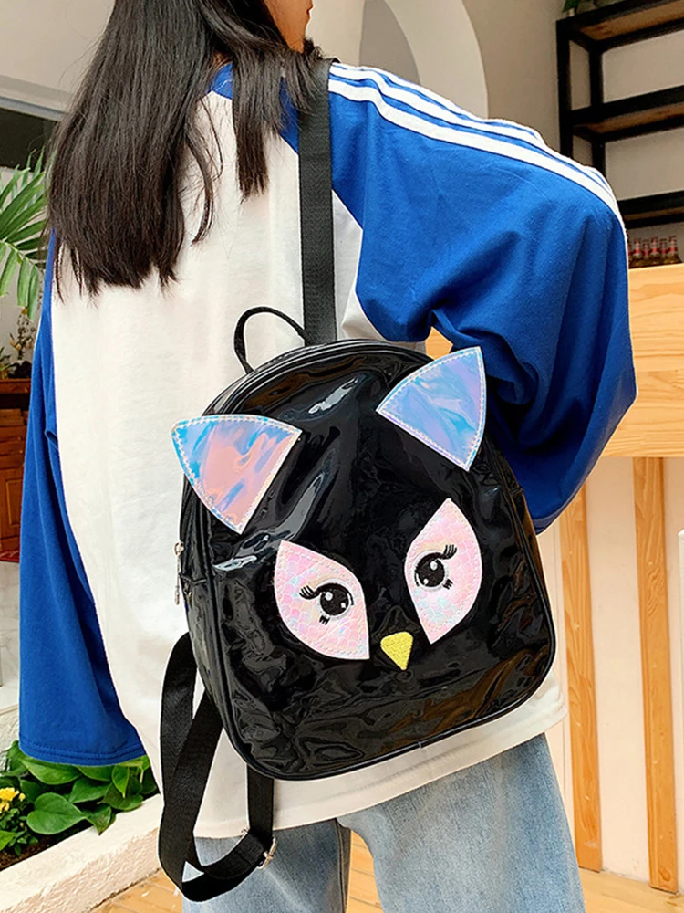

Women Holographic Laser Unicorn Backpack Female Korean version of the tide simple new student school bag backpack schoolbag 2019