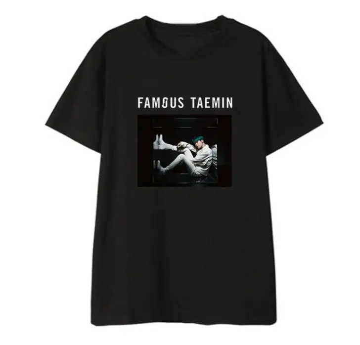 Новое поступление футболка с принтом kpop shinee taemin известная фотография модная