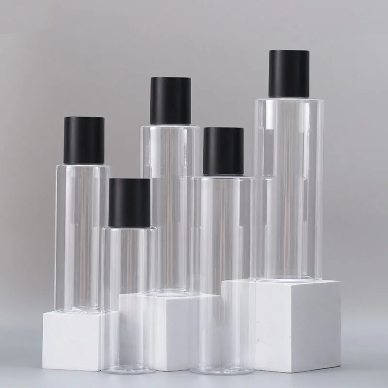 

100/120/150/200/250ML Empty PET Bottle Transparent Hydrosol Cosmetic Refillable Plastic Clear Perfume Toner Oil For Women