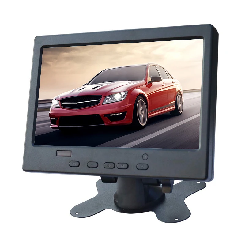 7 дюймовый сенсорный HD портативный монитор TFT LCD 1024x600 AV вход/VGA/HDMI пластиковый