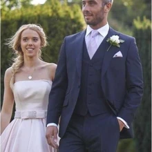 Облегающие Свадебные смокинги для жениха, смокинг(пиджак+ брюки+ куртка), лучшие мужские костюмы, смокинги для мужчин на заказ