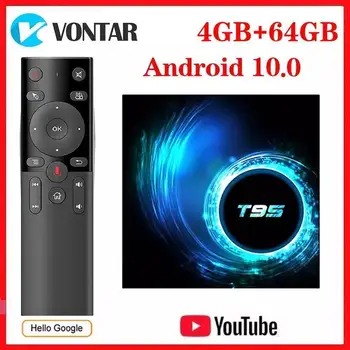 

Vontar T95 Android 10.0 TV Box Allwinner H616 Quad Core 4GB RAM 64GB ROM 6K Wifi Media Player Google Youtube 2G/16G Set Top Box