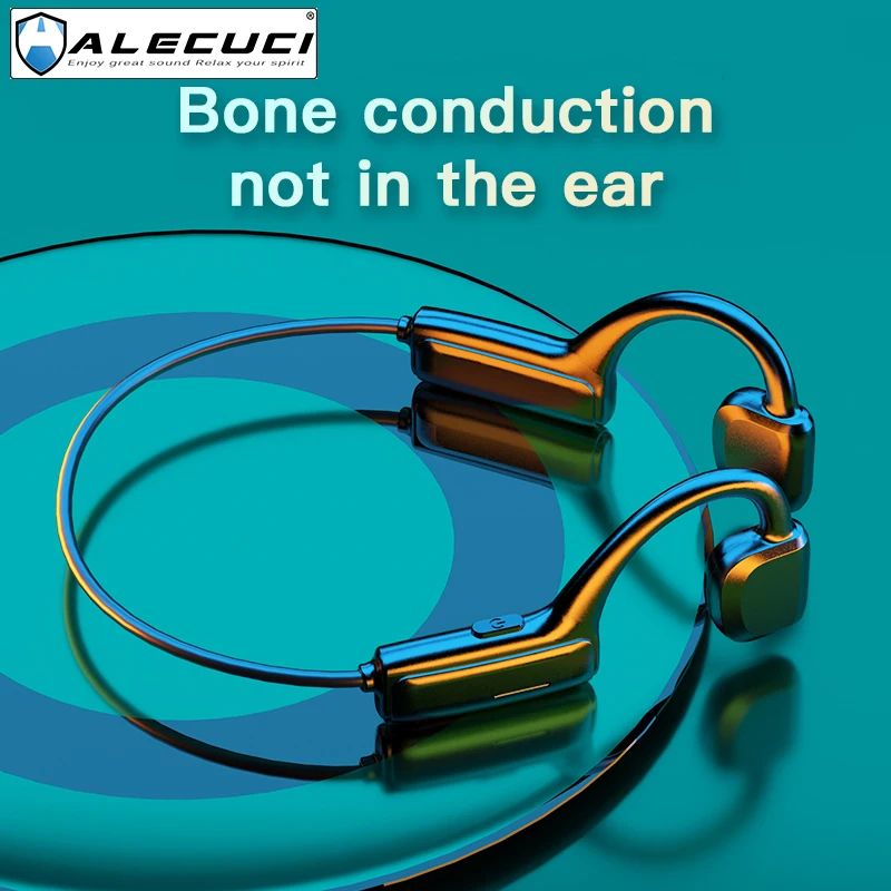 ALECUCI G1 Bluetooth 5 1 наушники с костной проводимостью открытые беспроводные защита от пота для езды на
