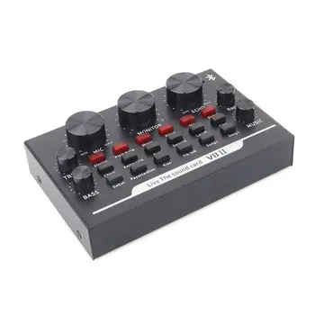 

Bluetooth Sound Card USB Headset Microphone Webcast Live Streaming Sound Card