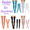 Fashion 5 Pair/Set Handmade Lace Stockings Long Sock Legging Casual Wear Accessories Dress Clothes For Barbie Doll Baby DIY Toy ► Photo 2/5