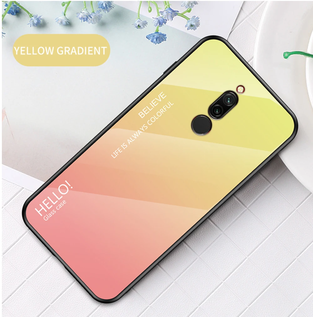 Для Xiao mi Red mi Note 5 6 Pro 6A 7 Чехол из закаленного стекла с градиентом для Xiaomi mi 8 A2 Lite A1 9 mi 8 mi 6 mi 9 Pocophone F1 чехол