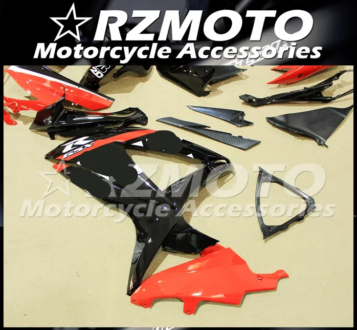 ABS мотоцикл обтекатель комплект для SUZUKI GSXR600 750 K8 2008-2010 год кузов литья под давлением Магазин № 1159