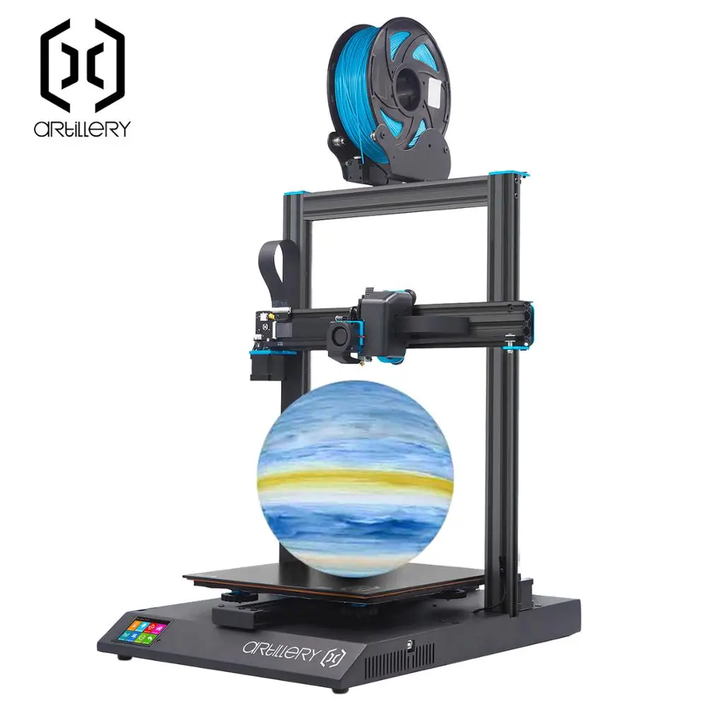 Новейшая модель Artillery Sidewinder V4 95% собранная 300x300x400 мм кнопка сброса двойная ось Z