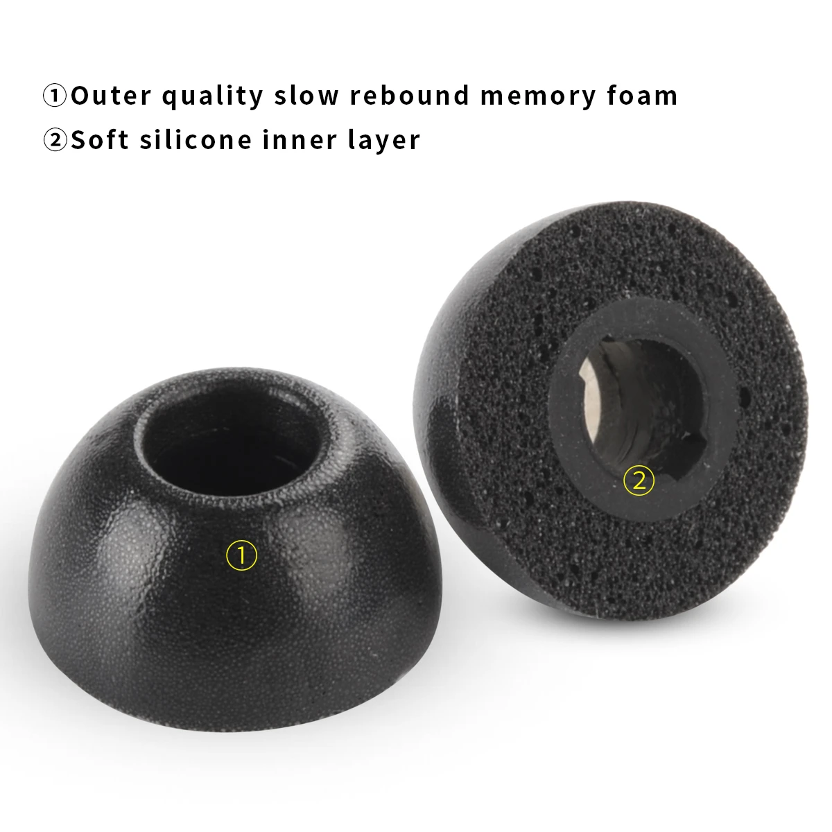 Dicas de Orelha de Espuma de Memória para Batidas Estúdio Botões Eartips bo Beoplay e8 3rd Gen e8 2.0 e8 Esporte Verdadeiro Fones de Ouvido sem Fio Dicas Anti-derrapante - Image 4
