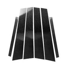 Carbon Fiber Pillar Posts for BMW 3-Series 99-05 E46 6pc Set Door Trim for car stickers
