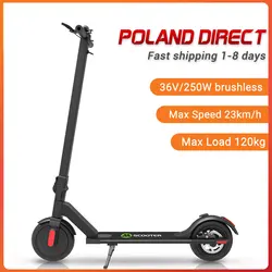 [EU Direct] MEGAWHEELS S5 36V 250W бесщеточный мотор складной электрический скутер 23 км/ч Макс. Скорость черный