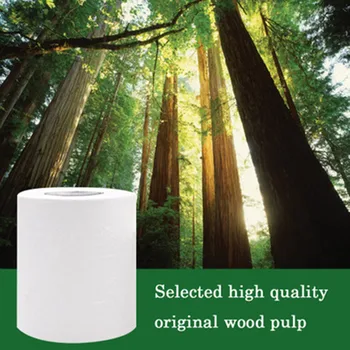 

12pcs/bag 3ply White Toilet Tissue Hollow Replacement Roll Paper Clean Prevent Flu Cleaning Toilet Tissue Soft Toilet Paper