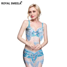 Лидер продаж, Женский комплект для танца живота, костюм, одежда для танца живота, сексуальный ночной танец, танец живота, карнавальные топы, цепочка, бюстгальтер, пояс, WY8608