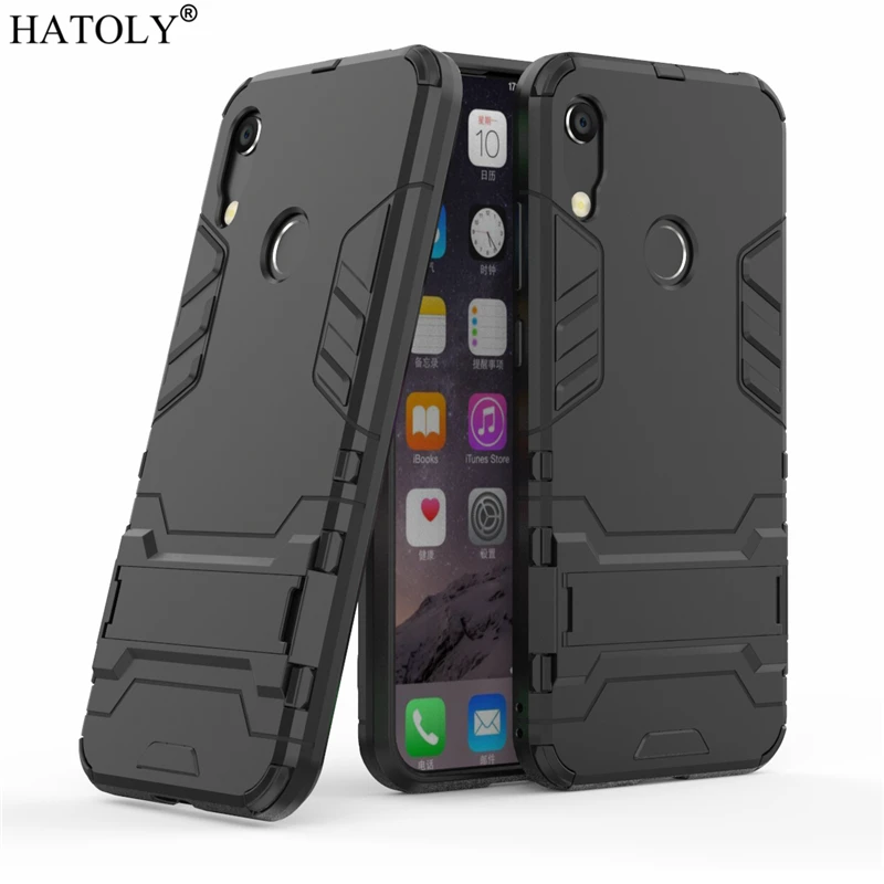 Чехол HATOLY Armor для Huawei Y6S 2019 чехол Y6 ударопрочный силиконовый резиновый накладка с