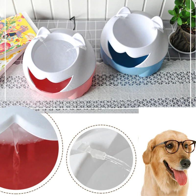New Automatic Cycle Light Oxygen Drinking Water Dog Water Bowl Electric Fountain Water Dispenser Pet Cat 3