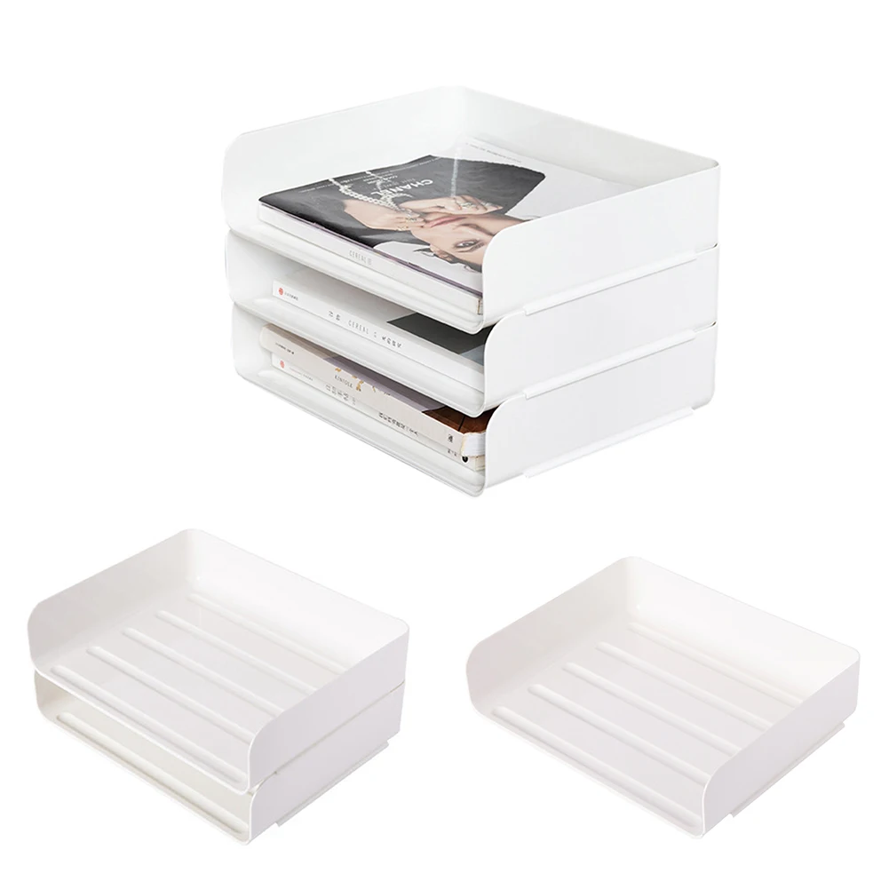 Stackable настольная косметика для хранения офисные книги хранения документов DC156
