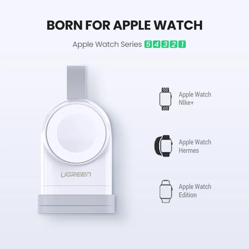 Ugreen Wireless Charger for Apple Watch Charger Series 5 4 3 2 1 Portable MFi USB Charger For Apple 3 Magnetic Wireless Charging