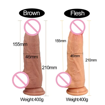 New arrivals huge silicone dildo soft realistic penis vagina g-spot stimulator powerful dick on suction cup sex toys for woman 3