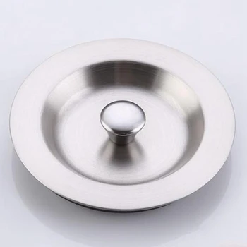 

Promotion! Home Kitchen Faucet Accessories Sink Strainer Drain Durable Stainless Steel Removable 3-1/2 Inch