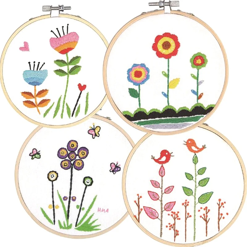 12Pcs10cm деревянная рамка для вышивки, Бамбуковая вышивка, кольцо для рукоделия