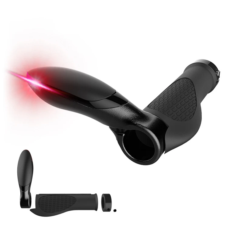 

Turn Light Bicycle Grips MTB Road Handlebar Ends Light red bike light Waterproof Bike Bar Ends BarEnds 22.2 cycling grips parts