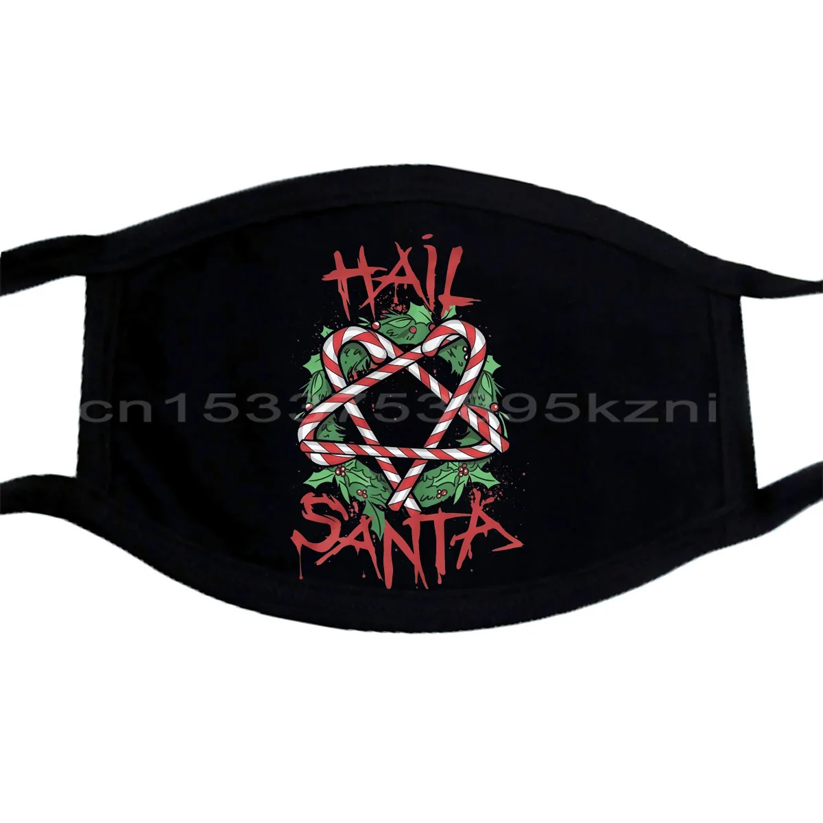 Hail Santa Claus маска забавная сатана пентаграмма веселая Рождественская