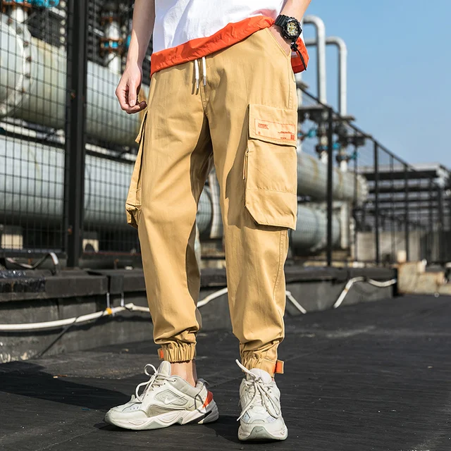 2022 Men Multi pocket Elastic Waist 