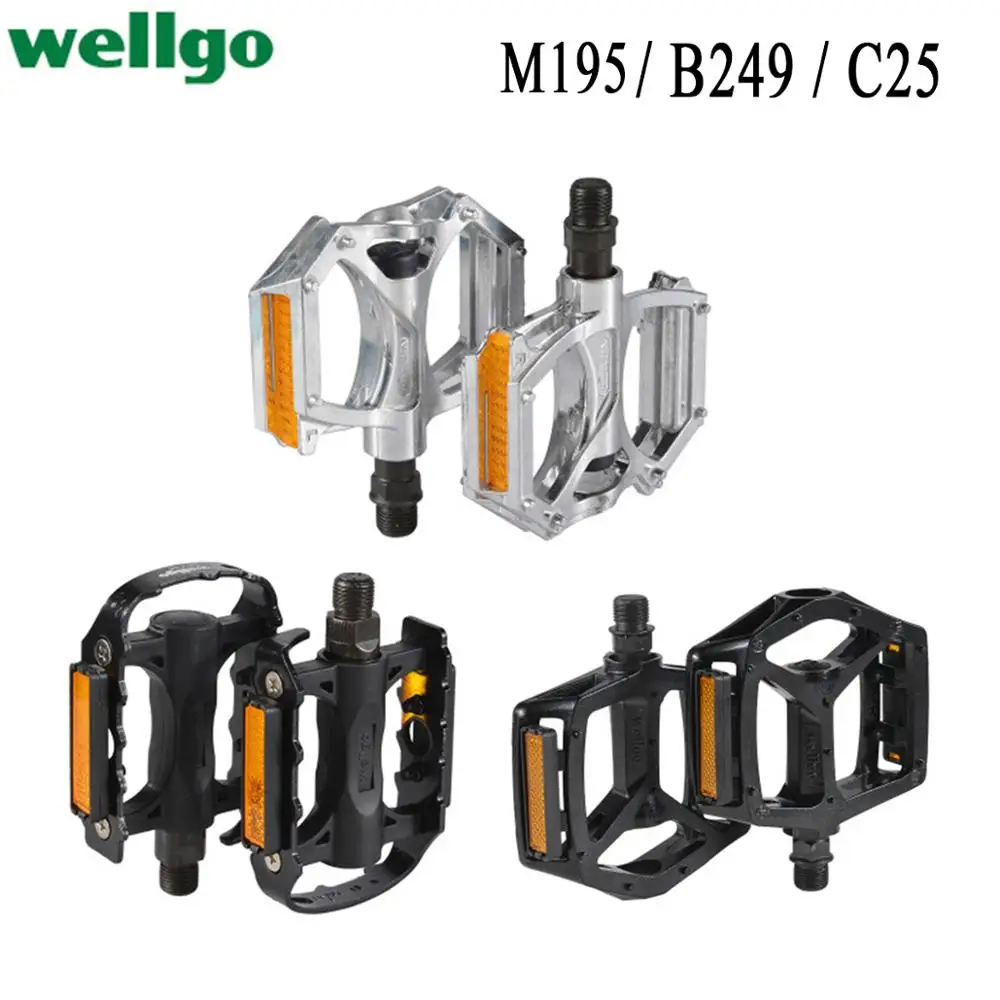 Педали Wellgo B249DU алюминиевый сплав MTB дорожный велосипед 110x105x27 мм M21 сверхлегкая