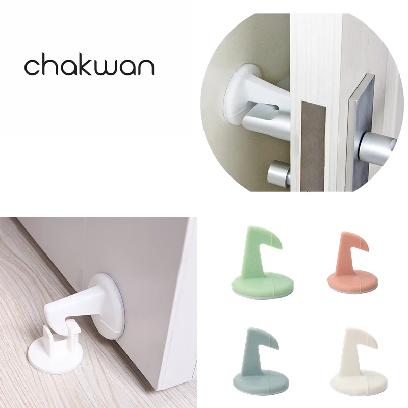 

Silicone Crash Pad Door Stops BackWall Protector with Hook Door Lock Guard Sticker Guard Stopper Creative Household Goods