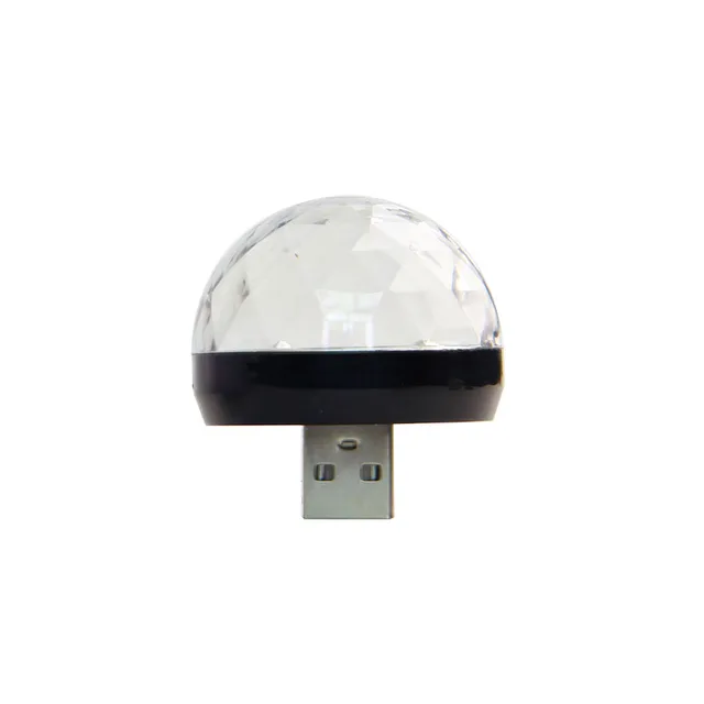 Portable Cell phone Stage lights Mini RGB Projection lamp Party DJ Disco ball Light Indoor Lamps Club LED Magic Effect projector Black