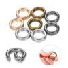 5Pcs/lot Metal O Ring Spring Clasps Openable Round Carabiner Keychain Bag Clips Hook Dog Chain Buckles Connector For DIY Jewelry ► Photo 1/6