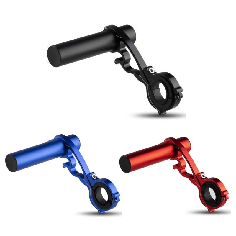buy 10CM Bicycle Handlebar Extended Bracket Aluminum Alloy Single Pole Handlebar Holder MTB Handlebar Expander Speedometer Mount