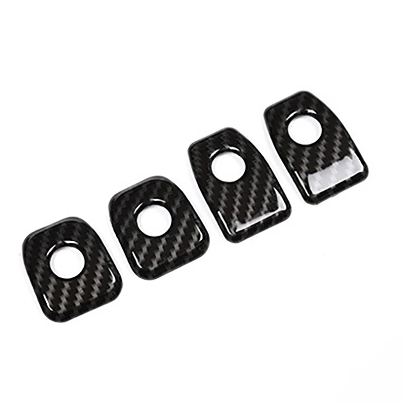 Carbon Fiber Interior Door Lock Pin Knob Ring Sticker Button Trim Cap Cover Car Accessories for X5 X6 F15 F16 2014-2018 | Автомобили и