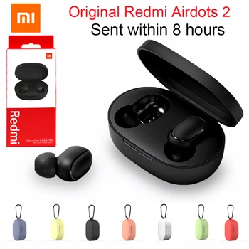 

Xiaomi redmi airdots 2 With case Charging Cable Wireless Bluetooth 5.0 Wireless Bluetooth 5.0 TWS Earphones In-Ear stereo bass
