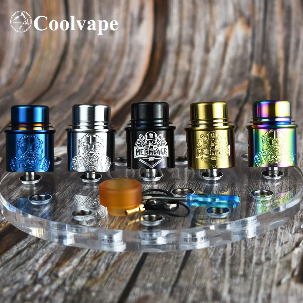 

wolf coolvape Apocalypse Mechlyfe Style RDA 24mm Rebuildable with bf pin Replaceable Airflow adjustable control vape atomizer