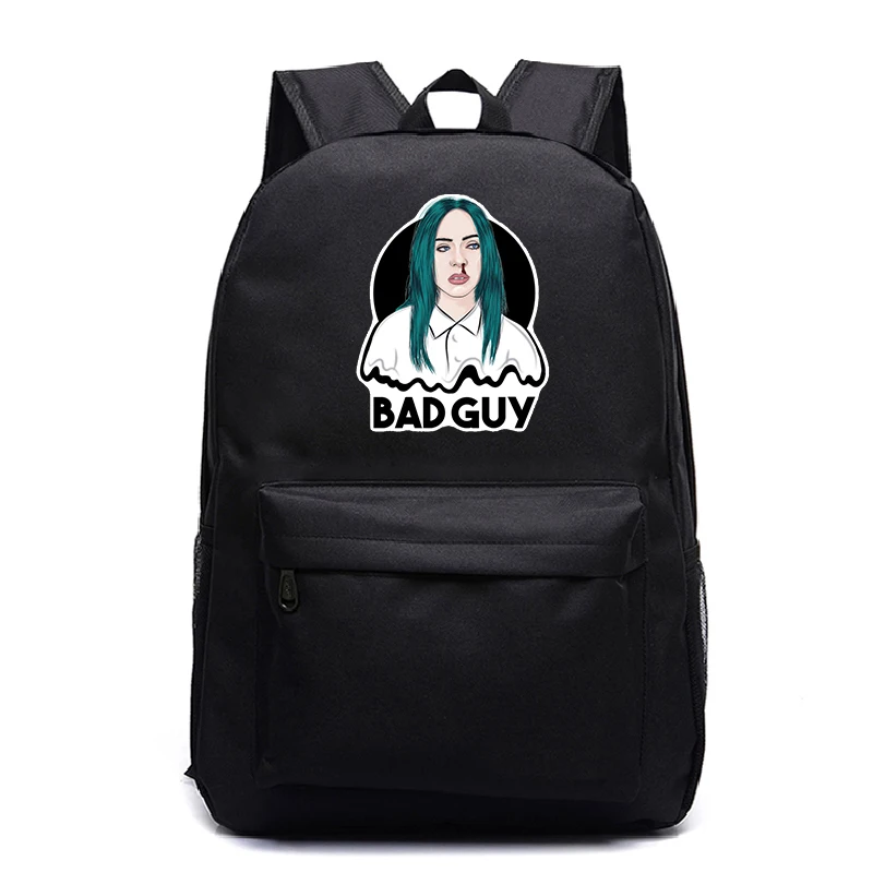 Лидер продаж Billie Eilish сумки для учеников, мальчиков и девочек рюкзак мода шаблон рюкзак для подростков, рюкзак на каждый день - Цвет: 2