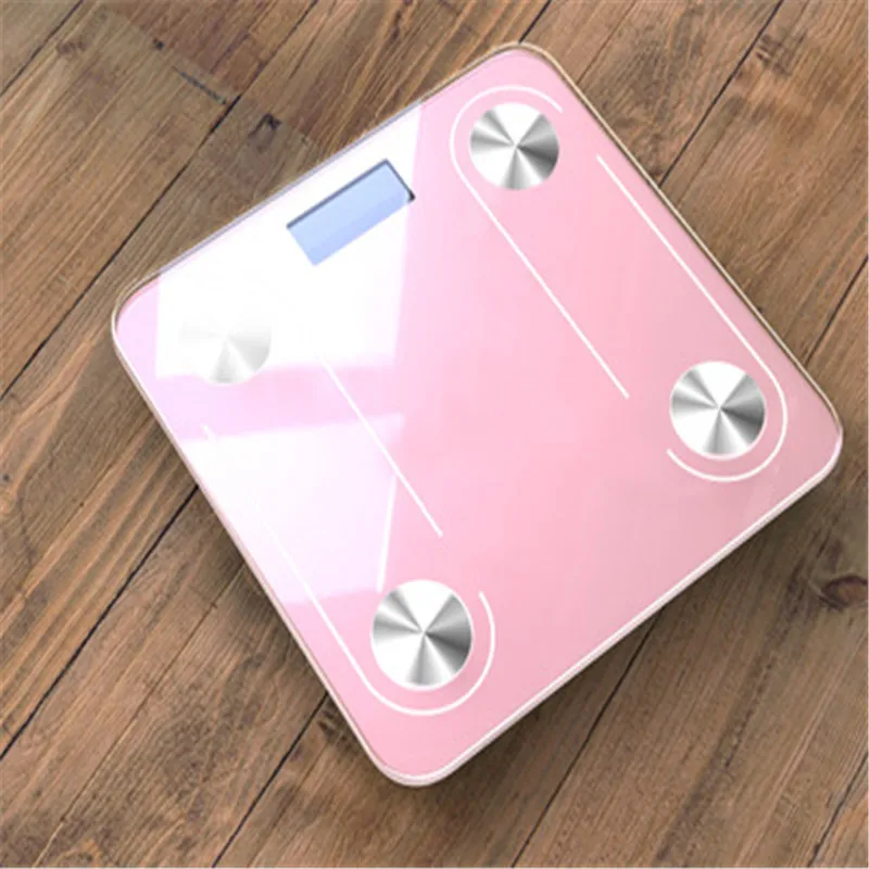 Весы для тела и жира, напольные весы для ванной комнаты, стеклянные электронные умные весы, зарядка через usb, ЖК-дисплей, весы для тела, цифровые весы - Цвет: USB Charge