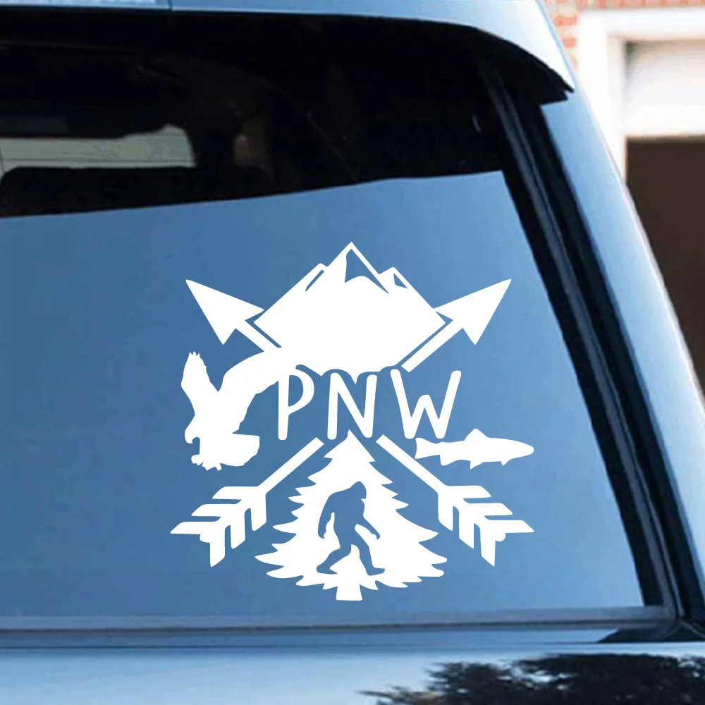 Классный дизайн PNW виниловые наклейки на машину наклейка для Зеркало заднего