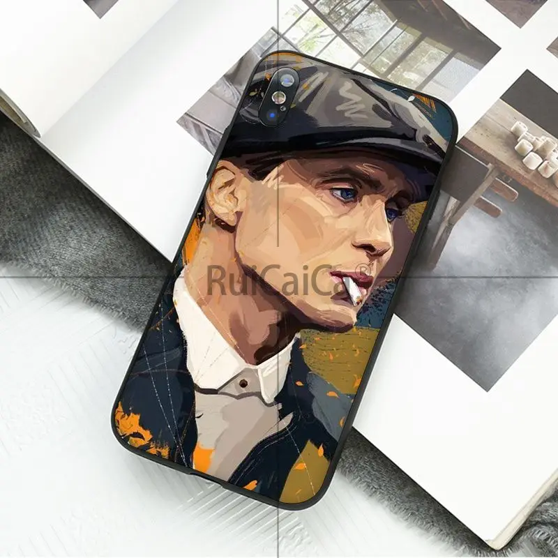 Ruicaica Томас Шелби Peaky bliners Мягкий силиконовый чехол для телефона iPhone 5 5Sx 6 7plus 8 8Plus X XS MAX XR 11 11pro max