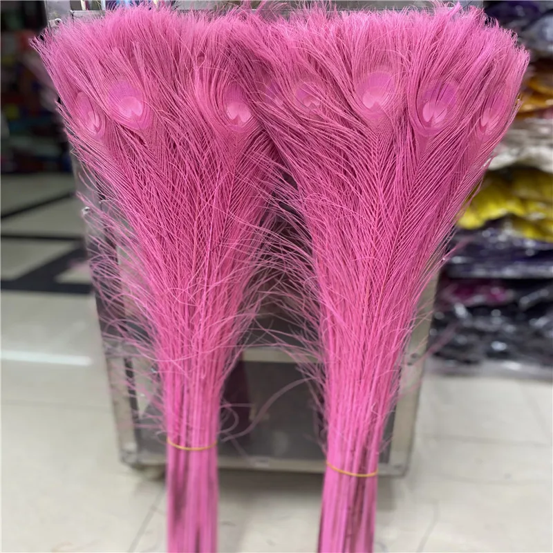 

The New 100pcs/lot beautiful natural peacock feathers 80-90cm Wedding For carnival Accessories Christmas DIY plumes