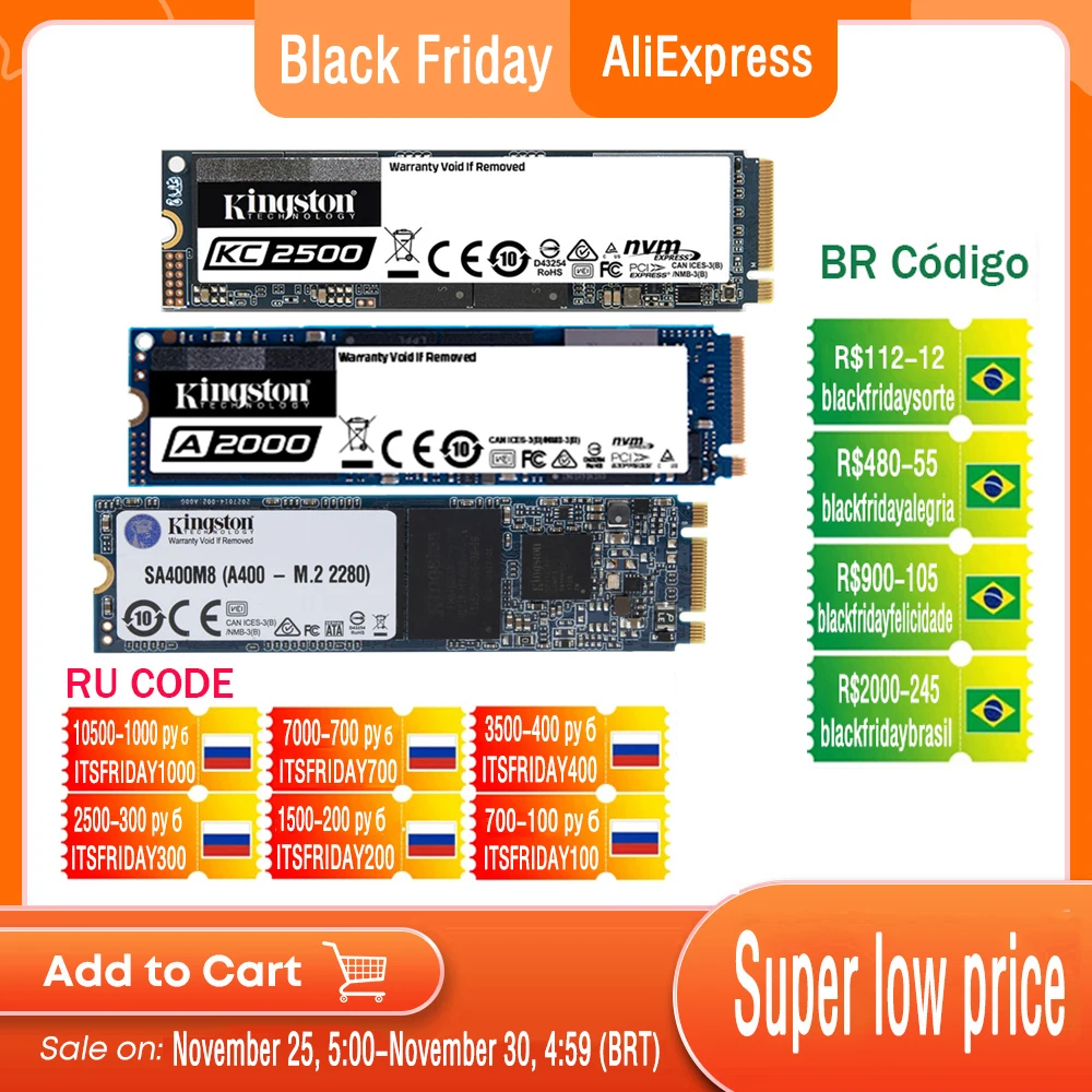 Новый Внутренний твердотельный накопитель Kingston SSD NVMe PCIe M.2 2280 120 ГБ 240 480 250 500 Гб 1 ТБ