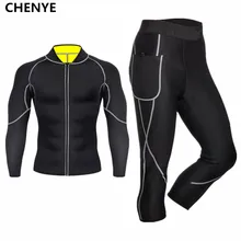 Body Shapers Long Sleeve Pants Men Neoprene Sweat Sauna losing weight Waist Trainer Workout Slimming Shapewear Fitness Underwear